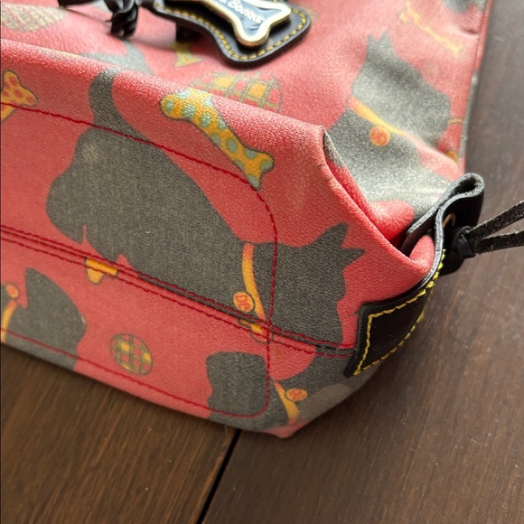Vintage Dooney & Bourke Scottie Dog RED Tote Purse shoulder Bag - Picture 6 of 16
